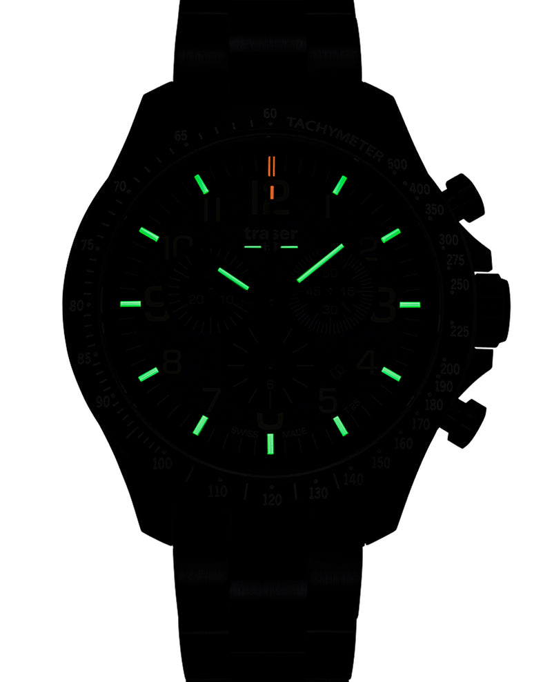 Traser P67 Officer Pro Chronograph Green Steel - 109464